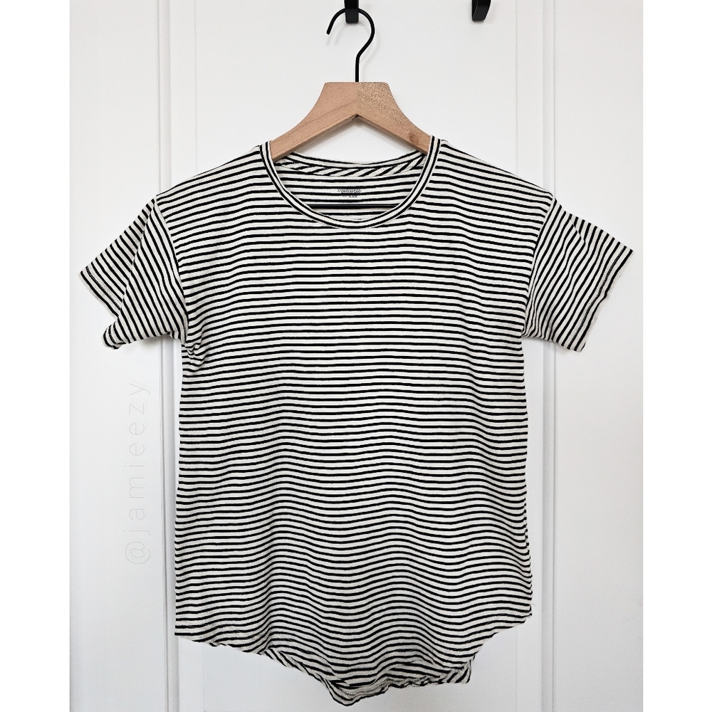 Madewell | Striped Round Hem Tee